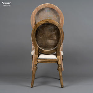 Meubles Vintage français rustique en rotin Antique à dos de canne <span class=keywords><strong>Louis</strong></span> pour événement chaises de mariage - Product Image 6