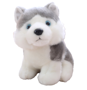 Juguete de peluche de perro <span class=keywords><strong>Husky</strong></span> de simulación de dibujos animados bonitos de tamaño pequeño, tela hecha a medida, algodón PP para regalos de cumpleaños, eventos, fábrica al por mayor - Product Image 3