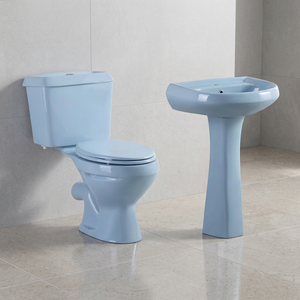 ชุดอ่างน้ำเซรามิกสำหรับห้องน้ำชุดแท่นอ่างล้างมือในบ้าน - Product Image 4