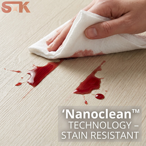 Revêtement UV Nanoclean 2,0 mm anti-rayures, sans cire, entretien facile, base dense, revêtement de sol composite en <span class=keywords><strong>PVC</strong></span> commercial en rouleau - Product Image 6