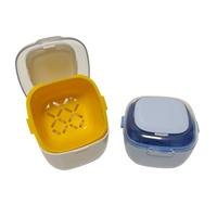 Boîte de nettoyage améliorée pour prothèses dentaires, soin complet pour prothèses, appareils orthodontiques transparents, protège-dents, protège-nuit et gouttières de rétention