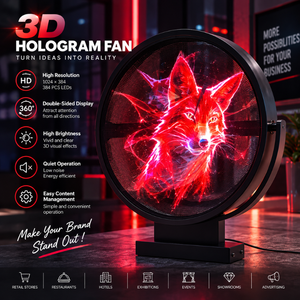 Ventilateur holographique 3D double face pour extérieur de 42 cm – Solution publicitaire compacte bidirectionnelle - Product Image 6