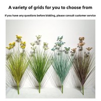 Buket Bunga Dandelion Simulasi Buatan Qishuo 80cm Bahan PET Abadi untuk Pernikahan, Rumah, Ruang Tamu, Dalam/Luar Ruangan