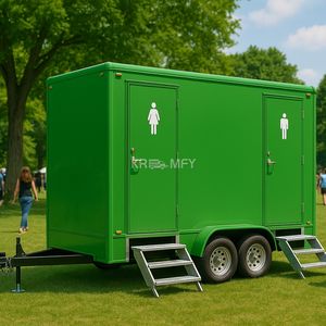 Remorque de nettoyage de toilettes portables 2025, toilettes mobiles, salles de douche, VIP luxe - Product Image 1