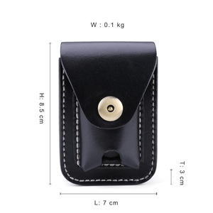 Estuche para Cigarrillos de Cuero Genuino Dujiang, Bolsa de Cintura Rectangular para Hombre, Color Sólido, Portátil, Informal, para Exteriores - Product Image 5