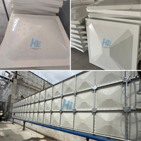 Réservoir d'eau modulaire WRAS en PRV/GRP (fibre de verre) isolé pour la lutte contre les incendies, grand réservoir rectangulaire/carré avec garantie d'un an, Inde
