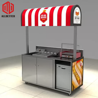 Stand professionnel de Hot-Dog, chariot de collation de rue, chariot de nourriture Mobile de crème glacée à vendre, vente d'usine, feuille galvanisée de rue