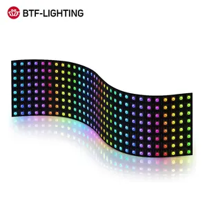 Flexible programmable digital 8x8 16x16 8x32 ws2812b led pane matrix