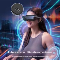 Consoles de jeu 3D à écran géant V60, sans fil, champ de vision de 70 degrés, résolution 1080P, lunettes intelligentes VR/AR tout-en-un
