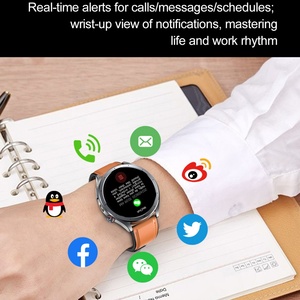 Montre connectée intelligente imperméable ET472 AI-GPT avec fonction de réponse aux questions, ECG, tension artérielle et appel d'urgence SOS - Product Image 4