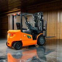 Chariot élévateur contrepoids à batterie lithium 1,5 à 4 tonnes, longueur de fourche 920 mm, pneus polyuréthane/solides pour un transport de marchandises efficace