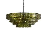 Lustre en verre de luxe pour villa, salon, restaurant, décoration intérieure, éclairage, luminaires suspendus design pour la maison