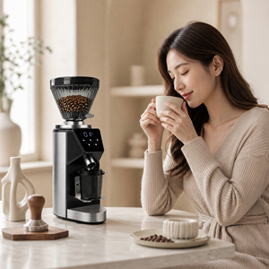 Molinillo de Café Comercial de Muelas Planas, para Espresso, con Pantalla LCD, Ajustable, para Hogar y Tienda - Product Image 6