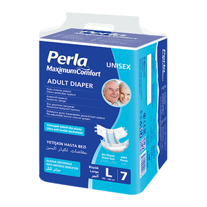 Couche pour adulte jetable de haute qualité Perla, protection anti-fuite, imprimée, super absorbante, côtés extensibles ABS - Product Image 2