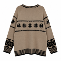 Pull-over de Noël décontracté pour homme, haut de gamme, respirant, en polyester 500g, avec bonnets inclus, vente en gros