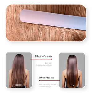 Alisador de pelo multiprofesional con logotipo personalizado, plancha de pelo de titanio, plancha plana, bueno para el tratamiento de queratina del cabello, <span class=keywords><strong>alisado</strong></span> - Product Image 5