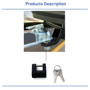 1/4-inch đường kính màu đen nhận khóa JH thuyền xe tải Trailer Hợp kim kẽm Hitch <span class=keywords><strong>Latch</strong></span> khóa Coupler nhỏ <span class=keywords><strong>pin</strong></span> ổ khóa - Product Image 6