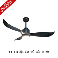 Ventilateur de plafond intelligent 1stshine 52 pouces avec commande Wi-Fi, compatible vocale, pales en ABS, moteur DC intelligent et lumière LED