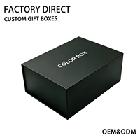 Caja de Regalo Magnética Portátil de Cartón Rígido con Logotipo Personalizado Impreso en Negro para Perfumes, con Inserto Personalizado