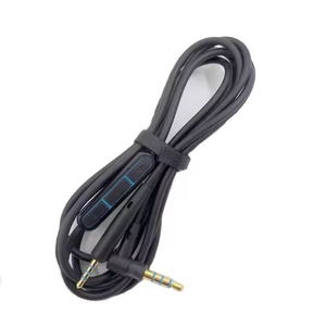 Bleu 3.5mm Jack Gaming Casque Câble Audio Bouton De Contrôle Du Volume Veste En PVC Compatible <span class=keywords><strong>QC25</strong></span>/QC35/OE2/LIVE2 4K Résolutions Voiture - Product Image 5