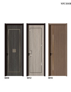 דירות מלון MDF דלתות פנים מעץ גימור אטום לרעש דלתות דחיפה נפתחות בדחיפה ומשיכה סִגְנוֹן דלתות עיצוב מודרני - Product Image 2