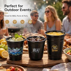 Gobelets jetables en plastique PET transparents de 18 oz, imprimés sur mesure, pour boissons froides, impression numérique, pour bubble tea, jus, emballage à emporter pour les commerces - Product Image 3
