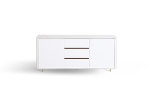 Cassettiera per Arredamento Casa, Struttura in MDF Ecologico, Design Moderno, Mobile Bianco per Soggiorno - Product Image 2