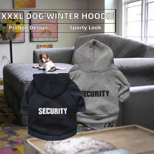 เสื้อฮู้ดดี้สำหรับสุนัขและแมว GorisPet Security ไซส์ XXXL รุ่นคลาสสิคสไตล์สปอร์ตสำหรับฤดูหนาว พร้อมลายพิมพ์ ทำจากผ้าฝ้าย สำหรับฤดูใบไม้ร่วง รุ่น C090 - Product Image 2