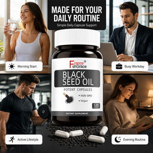 Private Label Shecome Black <b>Seed</b> Oil Supplement Manufacturer Cold Pressed Improve respiratory health 120 Black <b>Seed</b> Oil Capsules - Product Image 4