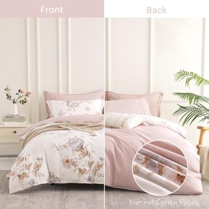 <b>Queen</b> King Size Cotton Bed <b>Sheet</b> Set Wholesale Printed 200TC Duvet Cover Bedding Linen Set - Product Image 3