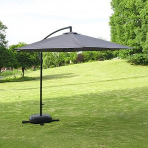 2026 2.7M Modern Steel Outdoor Parasol Umbrella Sun Protection Windproof 180G Polyester Custom Logo for Swimming Pool Park - Product Image 4