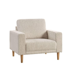 Sillón Moderno con Detalles en Terciopelo |   Patas Metálicas Ergonómicas |   Muebles de Salón Elegantes y Confortables - Product Image 2