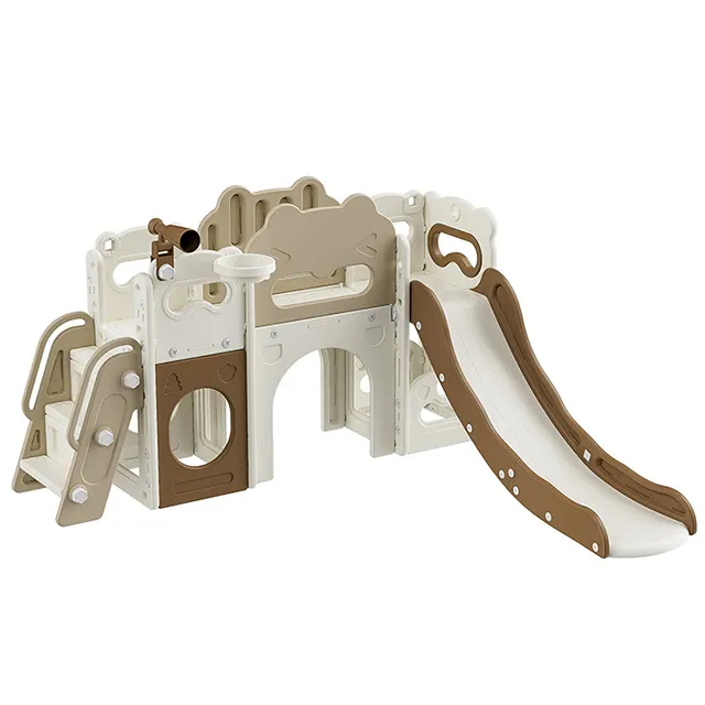 Benutzer definierte Baby Kunststoff Schiebe spielzeug Kinder Schaukel Kleinkind Mini Indoor Equipment Park Sets Kinder Spielplatz Rutsche