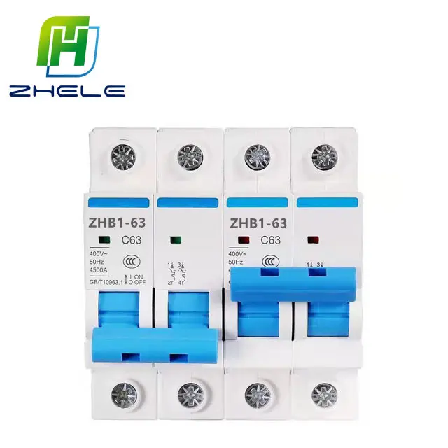 Nieuwe Product Interlock Circuit Breaker 1P 2P Huishoudelijke DZ47 Handmatige Schakelaar 3P4P Twee-weg Power Conversie Air schakelaar