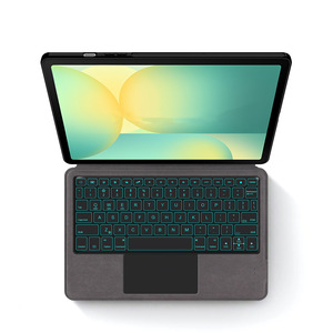 Integrado de fábrica para cubierta de teclado <span class=keywords><strong>Bluetooth</strong></span> para <span class=keywords><strong>Samsung</strong></span> <span class=keywords><strong>TAB</strong></span> S10 FE S7/8/9 tabletas Funda de cuero - Product Image 2