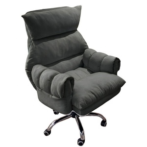 Échantillon Gratuit - Fauteuil Poire Ergonomique Gris en Tissu, Réglable en Hauteur, avec Repose-Pieds, Idéal pour Dortoir, Étudiant, Bureau, Personnel, Détente - Product Image 2