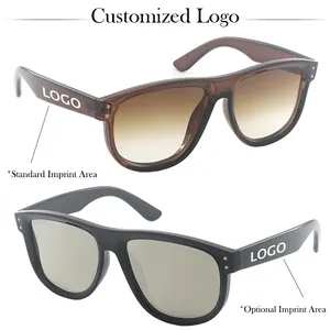 2024 New Arrivals Fashion Design Plastic Frame Women Men Vintage Sun Glasses Custom LOGO Concave Sunglasses