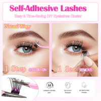 Fournisseurs Vérifiés Clusters de Cils Pré-collés Frangés Extensions de Faux Cils Faits Main Cils à Coller Personnalisés Cils Auto-adhésifs