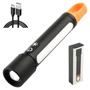 Lampe torche LED avec lumière de travail COB, base magnétique, chargement USB-C, accessoire de <span class=keywords><strong>camping</strong></span> en plein air, de réparation automobile d'urgence - Product Image 4