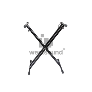 Pied de <span class=keywords><strong>Piano</strong></span> Électronique Double Tube Épaissi, Support de Clavier Synthétiseur Réglable pour Instruments de Musique - Product Image 2