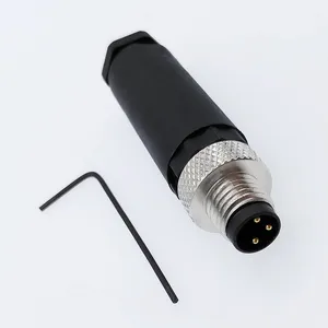 Großhandel IP67 gerader Winkel männlich weiblich Kabelstecker Schraube gewindet 2 3 4 5 pin M8 kreisförmiger Kabel-Sensor-Anschluss