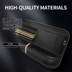 Organizador Universal de Lujo para Coche de Cuero PVC, Caja de Almacenamiento Delantera con Portavasos de PP, Relleno para el Espacio Lateral de la Consola, Lado del Asiento - Product Image 4