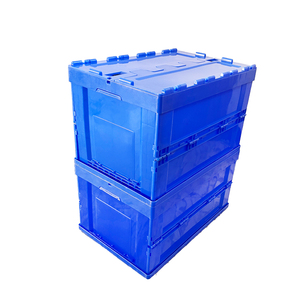 Boîtes de rangement pliables en <span class=keywords><strong>plastique</strong></span> pour la vente en gros, gain de place, <span class=keywords><strong>avec</strong></span> <span class=keywords><strong>couvercle</strong></span>, rapport d'emboîtement 4:1, anti-poussière et résistantes à l'eau - Product Image 3