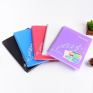 Office Supplies Spiral Style Display Book Musical File Holder 40 pockets Musical Display Books