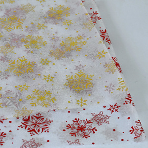 Tissus <span class=keywords><strong>Organza</strong></span> Imprimés Haute Qualité en Gros Motifs Flocons <span class=keywords><strong>de</strong></span> <span class=keywords><strong>Neige</strong></span> - Product Image 2