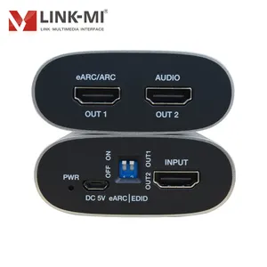 LINK-MI Extrator HDMI eARC, 18Gbps, 4K2K @ 60Hz, CEC, EDID Conversor De Áudio Extrator HDMI