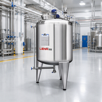 Mélangeur homogénéisateur en acier inoxydable LIENM 100-1000 litres, machine de mélange et de stockage de liquides en acier inoxydable