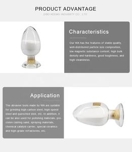 400 500 메쉬 소성 알루미늄 산화물 폴란드어 분말 0.3 0.5 마이크론 모래 소성 알루미나 - Product Image 2