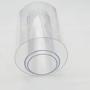 Tubo de embalaje de proceso de plástico transparente para PC Tapa de gel de sílice