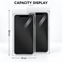 Sacs de téléphone étanches transparents sac de protection jetable anti-poussière auto-scellant pour tous les téléphones-Compatible avec écran tactile